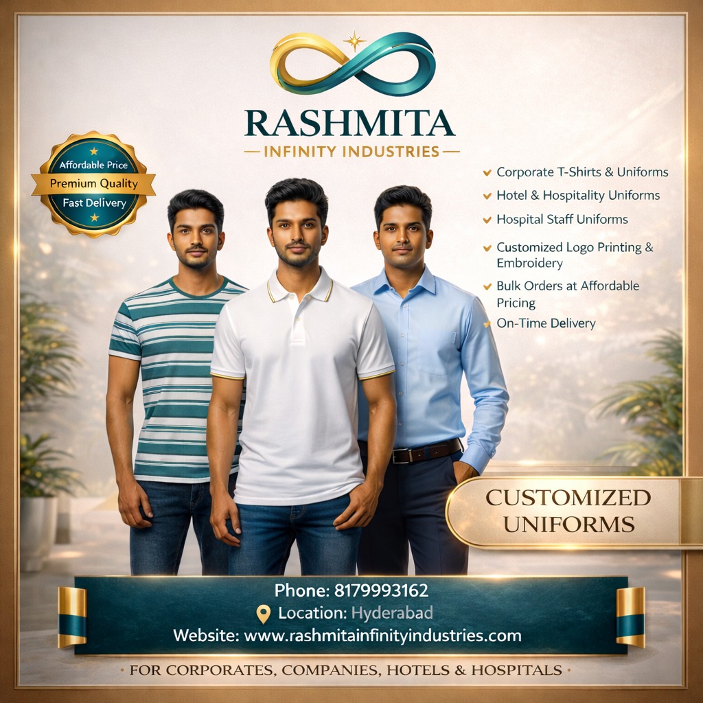 Promotional T Shirts Near Me Hyderabad | Custom Branding T Shirts | Rashmita Infinity Industries